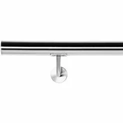WILTEC Kit Main Courante Rambarde Support Mural 130 Cm Dispositif De Fixation Escaliers Acier Affiné V2A -Wiltec Boutique 4634976 5