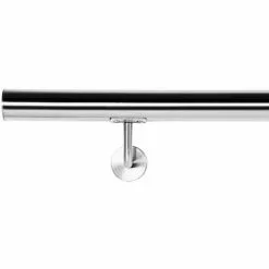 WILTEC Kit Main Courante Rambarde Support Mural 150 Cm Dispositif De Fixation Escaliers Acier Affiné V2A -Wiltec Boutique 4634978 5