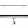 WILTEC Kit Main Courante Rambarde Support Mural 200 Cm Dispositif De Fixation Escaliers Acier Affiné V2A