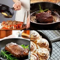 WILTEC Poêle En Fonte Feu De Bois Ø16cm Poignée Tous Types Cuisinière Outdoor Extérieure Effet Antiadhésif -Wiltec Boutique 46520122 2