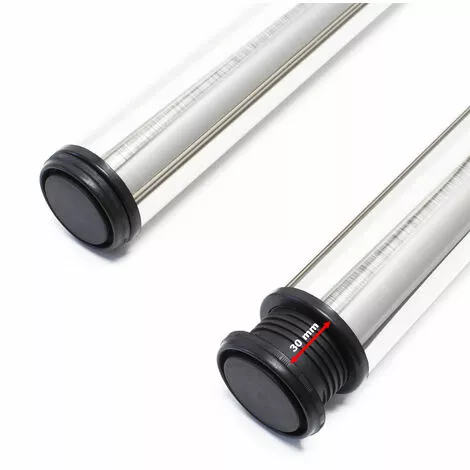 WILTEC Pied De Table Acier Inoxydable Lot De 4 Pieds Nickel Support De Table Réglable 1100mm Ø60mm 7 WILTEC Pied De Table Acier Inoxydable Lot De 4 Pieds Nickel Support De Table Réglable 1100mm Ø60mm – Image 5