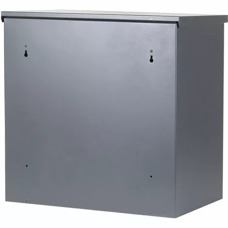 WILTEC Boite Murale à Colis Lettres Verrouillable 50,8x31,5x50cm Gris Usage Domestique Courrier Paquet 7 WILTEC Boite Murale à Colis Lettres Verrouillable 50,8x31,5x50cm Gris Usage Domestique Courrier Paquet – Image 5
