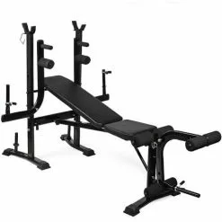 WILTEC Station Musculation Haltérophilie 200kg Pliable Curler Pour Bras/Jambes Entraînement Support Haltère