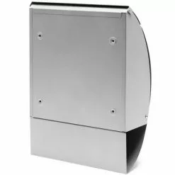 WILTEC Boite Aux Lettres Design V18 Boite Postale Murale Argenté Compartiment Journal Revêtue Par Poudre -Wiltec Boutique 4882957 4