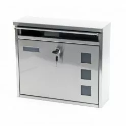 WILTEC Boite Aux Lettres Boite Postale Murale Acier Inoxydable Mailbox V12 -Wiltec Boutique 4882974 3