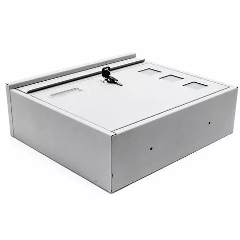 WILTEC Boite Aux Lettres Boite Postale Murale Design Argenté Revêtement Par Poudre Mailbox V12 7 WILTEC Boite Aux Lettres Boite Postale Murale Design Argenté Revêtement Par Poudre Mailbox V12 – Image 5