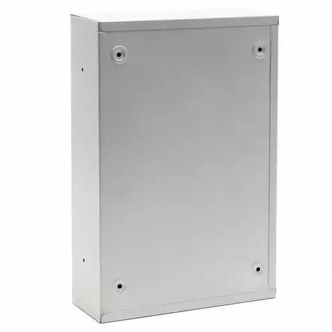 WILTEC Boite Aux Lettres Moderne Argenté Avec Serrure à Combinaison Boite Murale Revêtement En Poudre 5 WILTEC Boite Aux Lettres Moderne Argenté Avec Serrure à Combinaison Boite Murale Revêtement En Poudre – Image 3