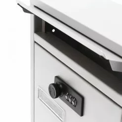 WILTEC Boite Aux Lettres Moderne Argenté Avec Serrure à Combinaison Boite Murale Revêtement En Poudre 11 WILTEC Boite Aux Lettres Moderne Argenté Avec Serrure à Combinaison Boite Murale Revêtement En Poudre -Wiltec Boutique 5033304 5