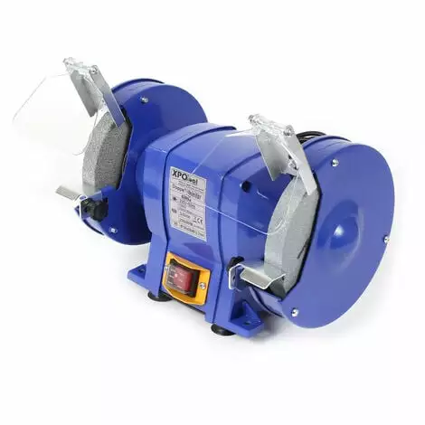 WILTEC XPOtool Double Meuleuse 250W Ø Disques De Meulage 150mm Avec Disque Grossier Et Disque De Polissage 4 WILTEC XPOtool Double Meuleuse 250W Ø Disques De Meulage 150mm Avec Disque Grossier Et Disque De Polissage – Image 2