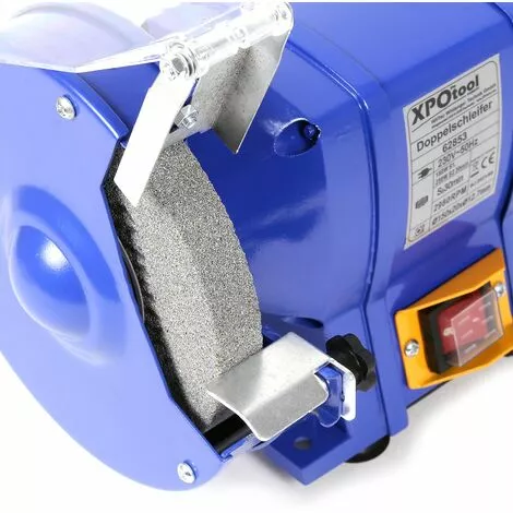 WILTEC XPOtool Double Meuleuse 250W Ø Disques De Meulage 150mm Avec Disque Grossier Et Disque De Polissage 7 WILTEC XPOtool Double Meuleuse 250W Ø Disques De Meulage 150mm Avec Disque Grossier Et Disque De Polissage – Image 5