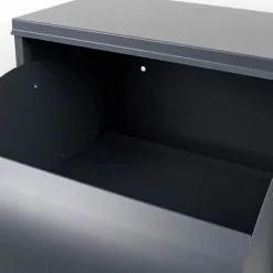 WILTEC Boite Murale à Colis Et Lettres Verrouillable 41x22x75cm Grise Usage Domestique Courrier Paquet -Wiltec Boutique 50878395 5