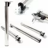 WILTEC Pied De Table Lot De 4 Nickel Support De Table Réglable En Hauteur 70-110cm 1 WILTEC Pied De Table Lot De 4 Nickel Support De Table Réglable En Hauteur 70-110cm -Wiltec Boutique 5097270 1