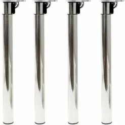 WILTEC Pied De Table Lot De 4 Nickel Support De Table Réglable En Hauteur 70-110cm -Wiltec Boutique 5097270 2