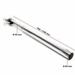 WILTEC Pied De Table Lot De 4 Nickel Support De Table Réglable En Hauteur 70-110cm -Wiltec Boutique 5097270 3