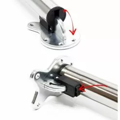 WILTEC Pied De Table Lot De 4 Nickel Support De Table Réglable En Hauteur 70-110cm -Wiltec Boutique 5097270 4