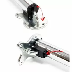 WILTEC Pied De Table Lot De 4 Chromé Support De Table Réglable En Hauteur 70-110cm -Wiltec Boutique 5097272 4