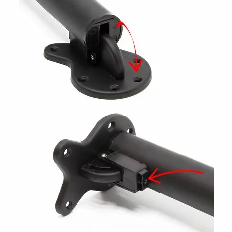 WILTEC Pied De Table Lot De 4 Noir Support De Table Réglable En Hauteur 70-110cm 6 WILTEC Pied De Table Lot De 4 Noir Support De Table Réglable En Hauteur 70-110cm – Image 4