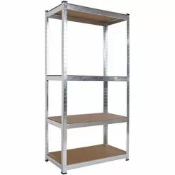 WILTEC Meuble Étagère Charge Lourde 80x40x160cm Rayonnage Emboitable 4 Niveaux 175kg Par Support Atelier