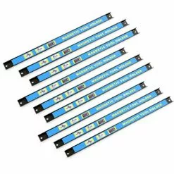 WILTEC Kit Barres Porte-outils 9x46cm Barres Magnétiques Acier Rangement Accessoires Atelier Montage Mural -Wiltec Boutique 54588434 4