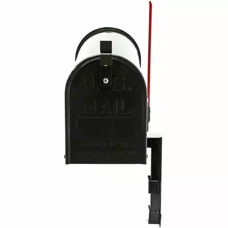 WILTEC Boite Aux Lettres US Mailbox Design Américain Noir Avec Un Support Mural Correspondant 4 WILTEC Boite Aux Lettres US Mailbox Design Américain Noir Avec Un Support Mural Correspondant – Image 2