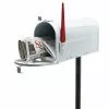 WILTEC Boite Aux Lettres US Mailbox Design Américain Blanc Avec Pied De Support Correspondant 1 WILTEC Boite Aux Lettres US Mailbox Design Américain Blanc Avec Pied De Support Correspondant -Wiltec Boutique 5553386 1