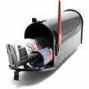 WILTEC Boite Aux Lettres Style Américain Design Couleur Noire Boite Postale US Mailbox Avec Drapeau -Wiltec Boutique 5553389 1
