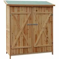 WILTEC Abri De Jardin Bois XXL Remise Cabane Pour Outils Armoire De Jardin Stockage Rangement Extérieur