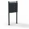 WILTEC Boite Aux Lettres Sur Pieds 4 Entrées Noire 4 Compartiments Revêtement Poudre 2 WILTEC Boite Aux Lettres Sur Pieds 4 Entrées Noire 4 Compartiments Revêtement Poudre -Wiltec Boutique 5639238 1