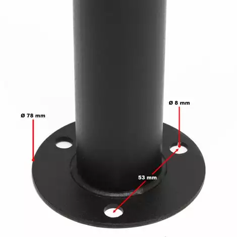 WILTEC Boite Aux Lettres Sur Pieds 4 Entrées Noire 4 Compartiments Revêtement Poudre 6 WILTEC Boite Aux Lettres Sur Pieds 4 Entrées Noire 4 Compartiments Revêtement Poudre – Image 4