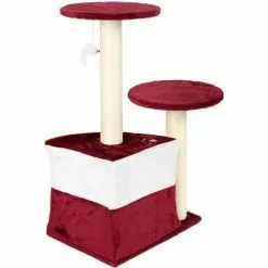 WILTEC Arbre à Chat Rouge 71cm Arbre D’escalade Arbre De Grattage Jeu Chats 10 WILTEC Arbre à Chat Rouge 71cm Arbre D’escalade Arbre De Grattage Jeu Chats -Wiltec Boutique 56477748 4