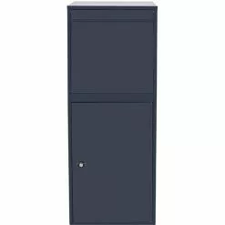 WILTEC Boite Murale à Colis Lettres Verrouillable 41x38,5x72cm Grise Usage Domestique Courrier Paquet -Wiltec Boutique 56802222 3