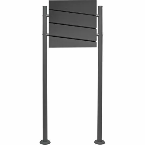 WILTEC Boite Lettres Kit Mural V15 Anthracite Revêtue Poudre Simple Verrouillable Courrier Mailbox 3 WILTEC Boite Lettres Kit Mural V15 Anthracite Revêtue Poudre Simple Verrouillable Courrier Mailbox