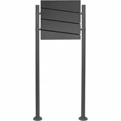 WILTEC Boite Lettres Kit Mural V15 Anthracite Revêtue Poudre Simple Verrouillable Courrier Mailbox 8 WILTEC Boite Lettres Kit Mural V15 Anthracite Revêtue Poudre Simple Verrouillable Courrier Mailbox -Wiltec Boutique 56802227 2