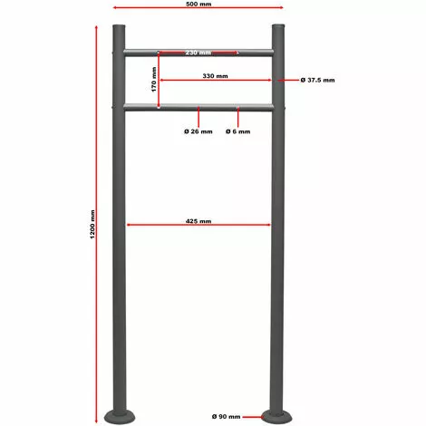 WILTEC Boite Lettres Kit Mural V15 Anthracite Revêtue Poudre Simple Verrouillable Courrier Mailbox 5 WILTEC Boite Lettres Kit Mural V15 Anthracite Revêtue Poudre Simple Verrouillable Courrier Mailbox – Image 3