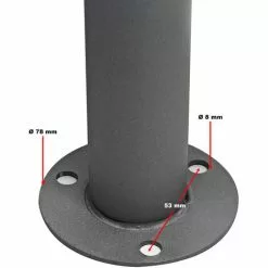 WILTEC Pied De Support Double Boite Aux Lettres Anthracite Piquet De Mailbox -Wiltec Boutique 5723790 5