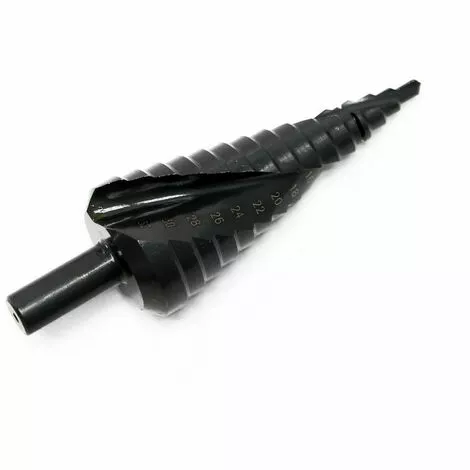 WILTEC Foret Etage Spirale De 4 à 32mm 15 Etages Queue Cylindrique 3 WILTEC Foret Etage Spirale De 4 à 32mm 15 Etages Queue Cylindrique