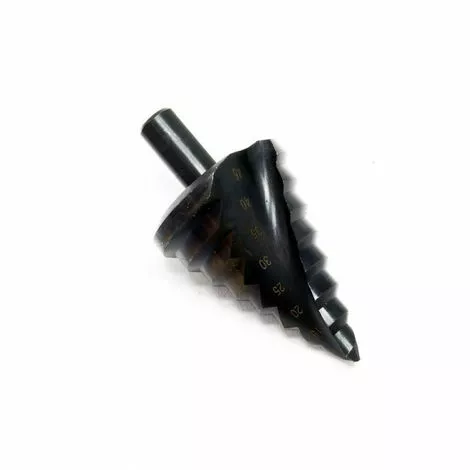 WILTEC Foret Etage Spirale De 10 à 45 Mm 8 Etages Queue Cylindrique 3 WILTEC Foret Etage Spirale De 10 à 45 Mm 8 Etages Queue Cylindrique