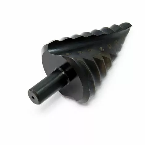 WILTEC Foret Etage Spirale De 10 à 45 Mm 8 Etages Queue Cylindrique 5 WILTEC Foret Etage Spirale De 10 à 45 Mm 8 Etages Queue Cylindrique – Image 3