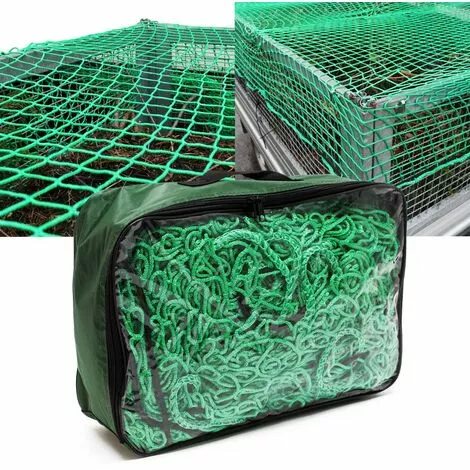 WILTEC Filet Remorque Transport Bagages Sécurité Charge Protection Filet Arrimage 3 X 6 M Conteneur Halage 4 WILTEC Filet Remorque Transport Bagages Sécurité Charge Protection Filet Arrimage 3 X 6 M Conteneur Halage – Image 2