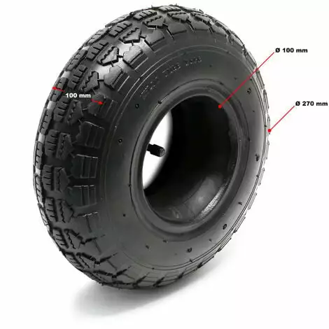 WILTEC Lot 2x Pneus 2x Chambres Air Tondeuse Autoportée 11x4.00-4 4PR Valve Coudée Chariot Diable Jardin 4 WILTEC Lot 2x Pneus 2x Chambres Air Tondeuse Autoportée 11x4.00-4 4PR Valve Coudée Chariot Diable Jardin – Image 2