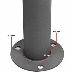 WILTEC Boite Lettres Kit Mural V18 Anthracite Revêtue Poudre Simple Verrouillable Courrier Mailbox -Wiltec Boutique 6511903 5