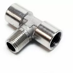 WILTEC Connecteur Aérographe 9,51 Mm (1/8") 2 X Filetage Femelle + 1 X Filetage Mâle En Métal