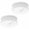 WILTEC 2 Detecteurs De Fumee Alarme Avertisseur Anti Incendie Pile 9v Cerifie En 14604 -Wiltec Boutique 67277277 1