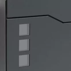 WILTEC Boite Lettre V20 Anthracite Fixation Murale Revêtue Poudre Porte Journal Revues -Wiltec Boutique 7743095 5