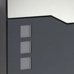 WILTEC Boite Lettre Moderne Design V20 Anthracite Fixation Murale Revêtue Poudre Porte Journal Poste Inox -Wiltec Boutique 7743148 5