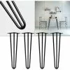 WILTEC Pieds De Table Support De Table Set 4 Pcs. Hairpin Legs Pieds De Table épingle à Cheveux Noir 71cm 1 WILTEC Pieds De Table Support De Table Set 4 Pcs. Hairpin Legs Pieds De Table épingle à Cheveux Noir 71cm -Wiltec Boutique 7968307 1
