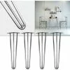 WILTEC Pieds De Table Hairpin Legs Support De Table 4x Pieds De Table En épingle à Cheveux Acier 20cm -Wiltec Boutique 7968321 1