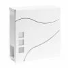 WILTEC Boite Lettres Design V28 Blanc Compartiment Journaux Fixation Murale Revêtue Poudre Porte Magazine -Wiltec Boutique 7968332 1