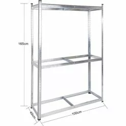 WILTEC Rayonnage Pour Pneus Rack à Pneus 8 Pneus Support Étagère Enfichable Atelier Garage Rangement -Wiltec Boutique 8020516 5