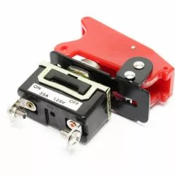 WILTEC Bouton D'arrêt D'urgence, 20A / 12V, Knock-Out En Rouge ON-OFF -Wiltec Boutique 807391 4
